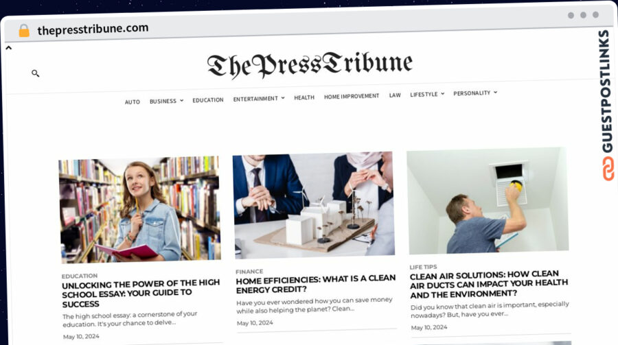 Publish Guest Post on thepresstribune.com