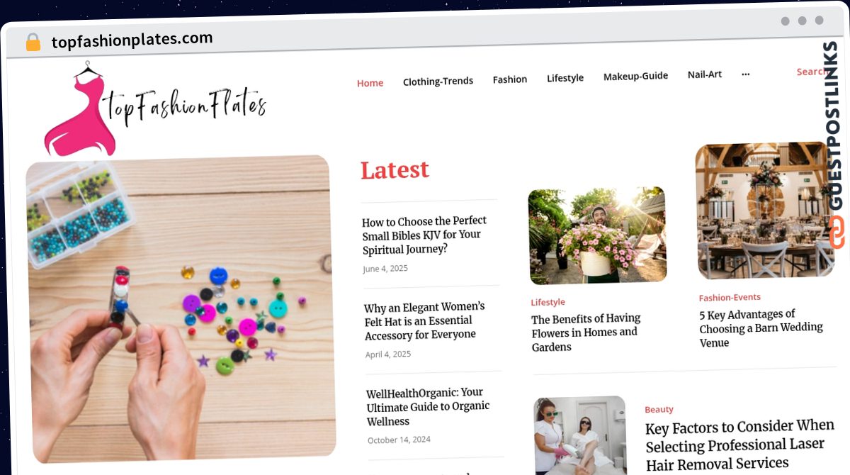 Publish Guest Post on topfashionplates.com