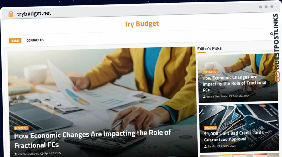 Publish Guest Post on trybudget.net