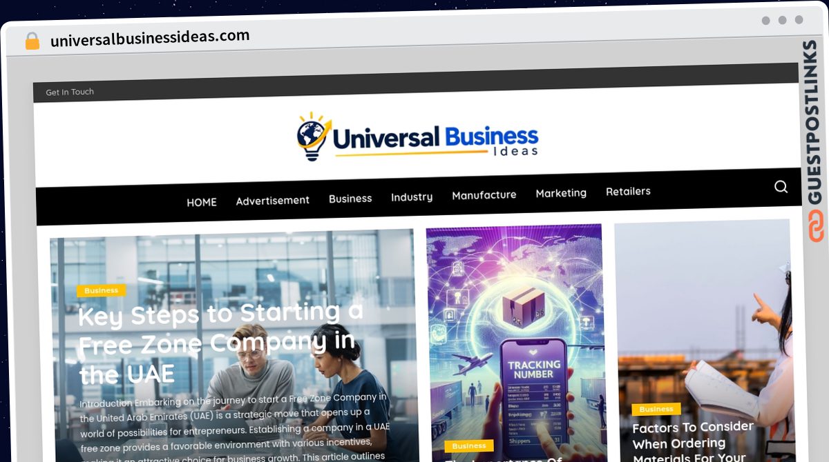 Publish Guest Post on universalbusinessideas.com