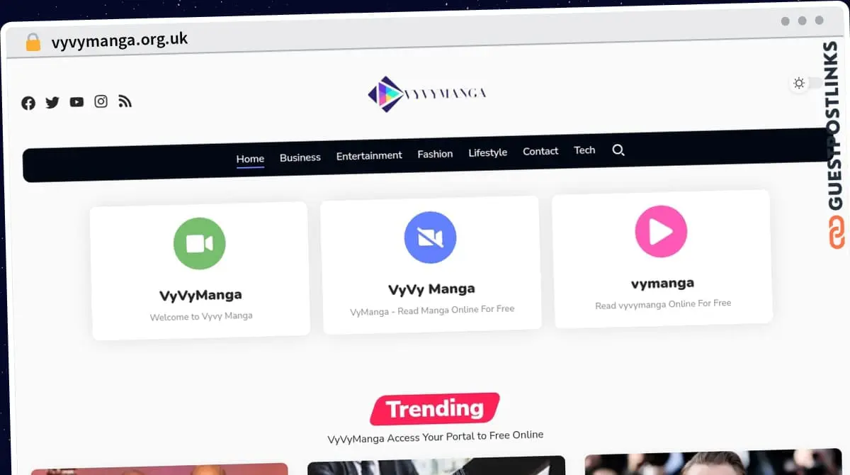 Publish Guest Post on vyvymanga.org.uk