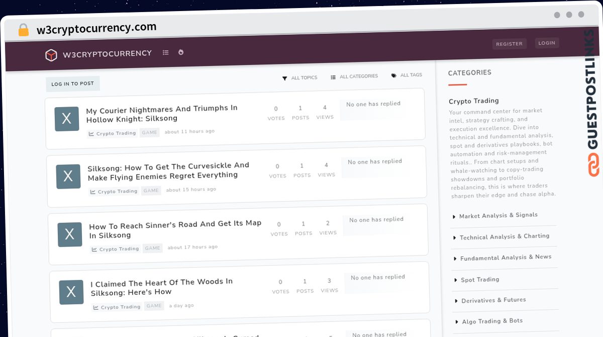 Publish Guest Post on w3cryptocurrency.com