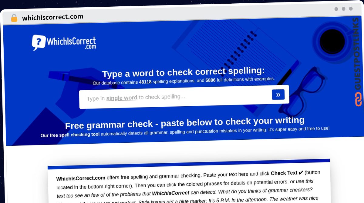 Publish Guest Post on whichiscorrect.com