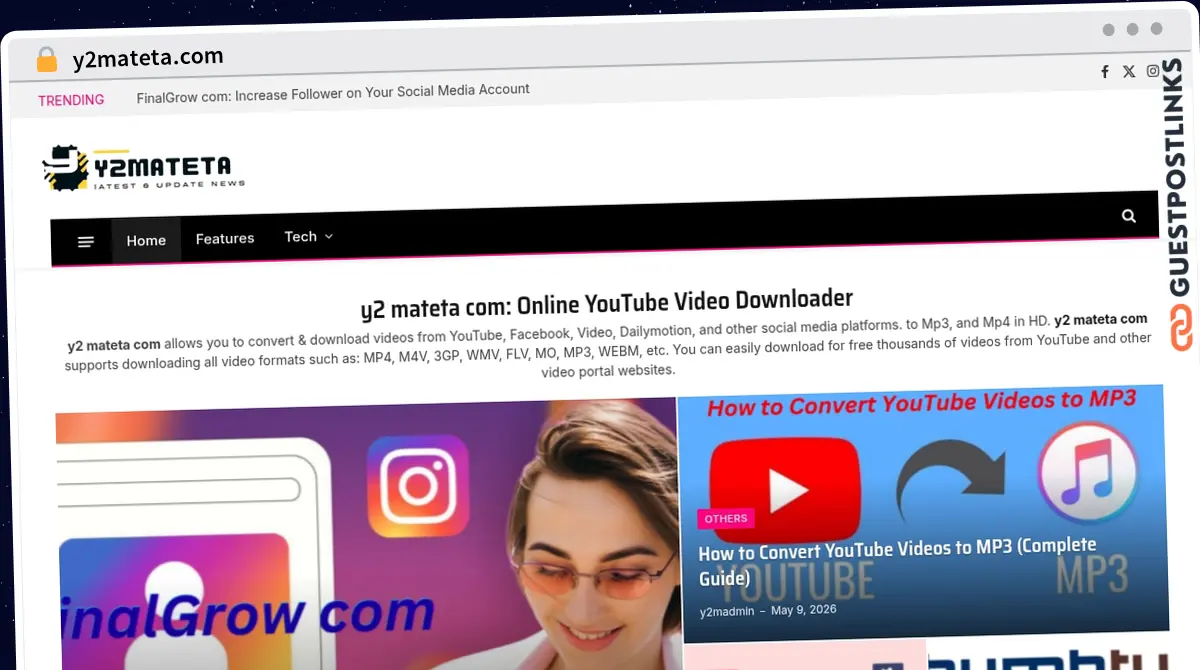 Publish Guest Post on y2mateta.com