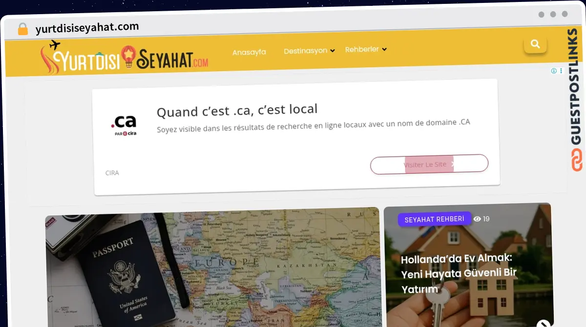 Publish Guest Post on yurtdisiseyahat.com