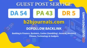 Buy Guest Post on b2bjournals.com