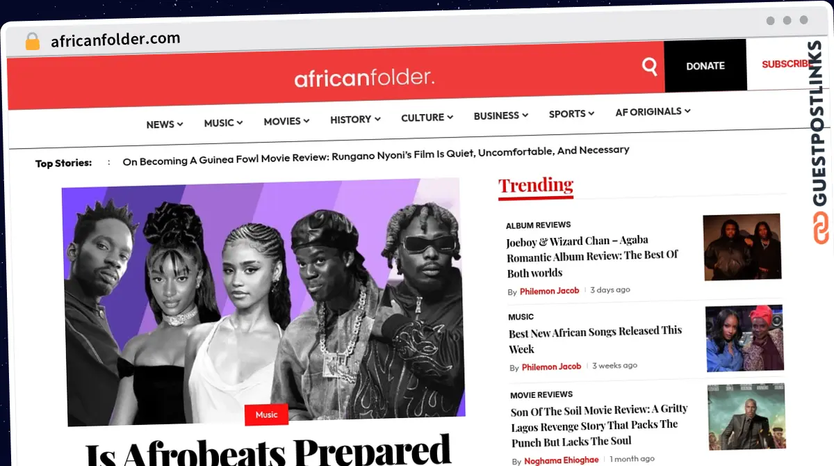 Publish Guest Post on africanfolder.com