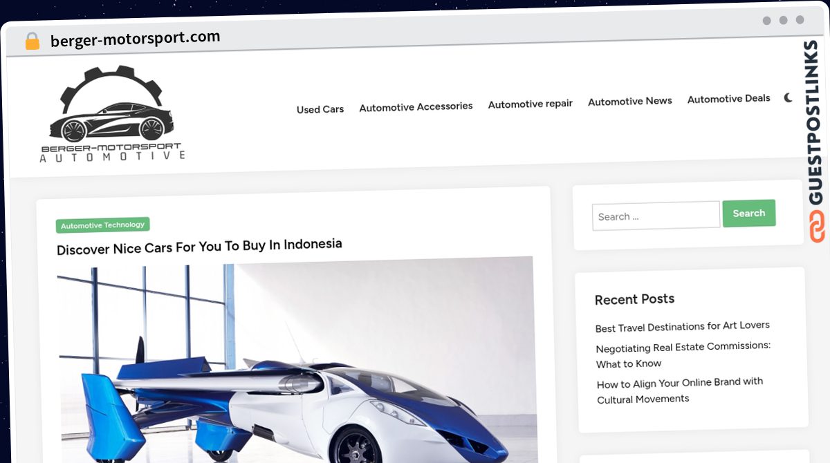 Publish Guest Post on berger-motorsport.com