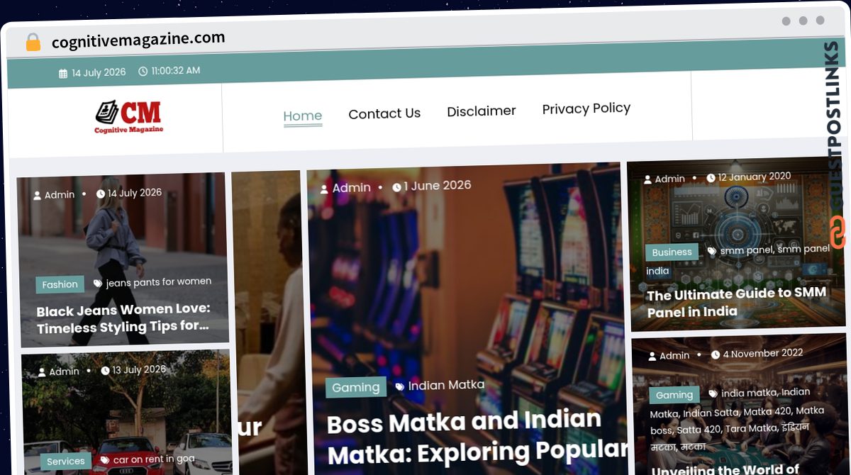 Publish Guest Post on cognitivemagazine.com