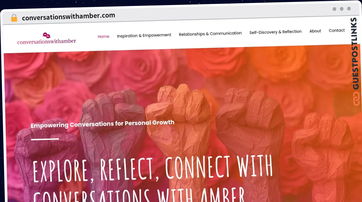 Publish Guest Post on conversationswithamber.com