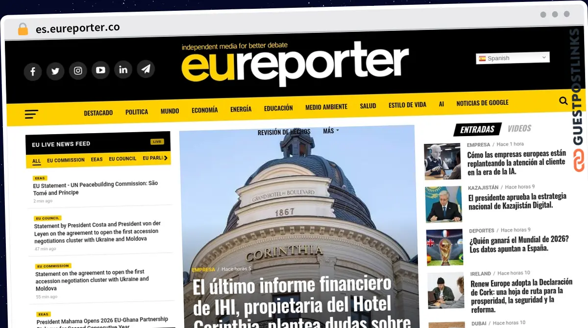 Publish Guest Post on es.eureporter.co
