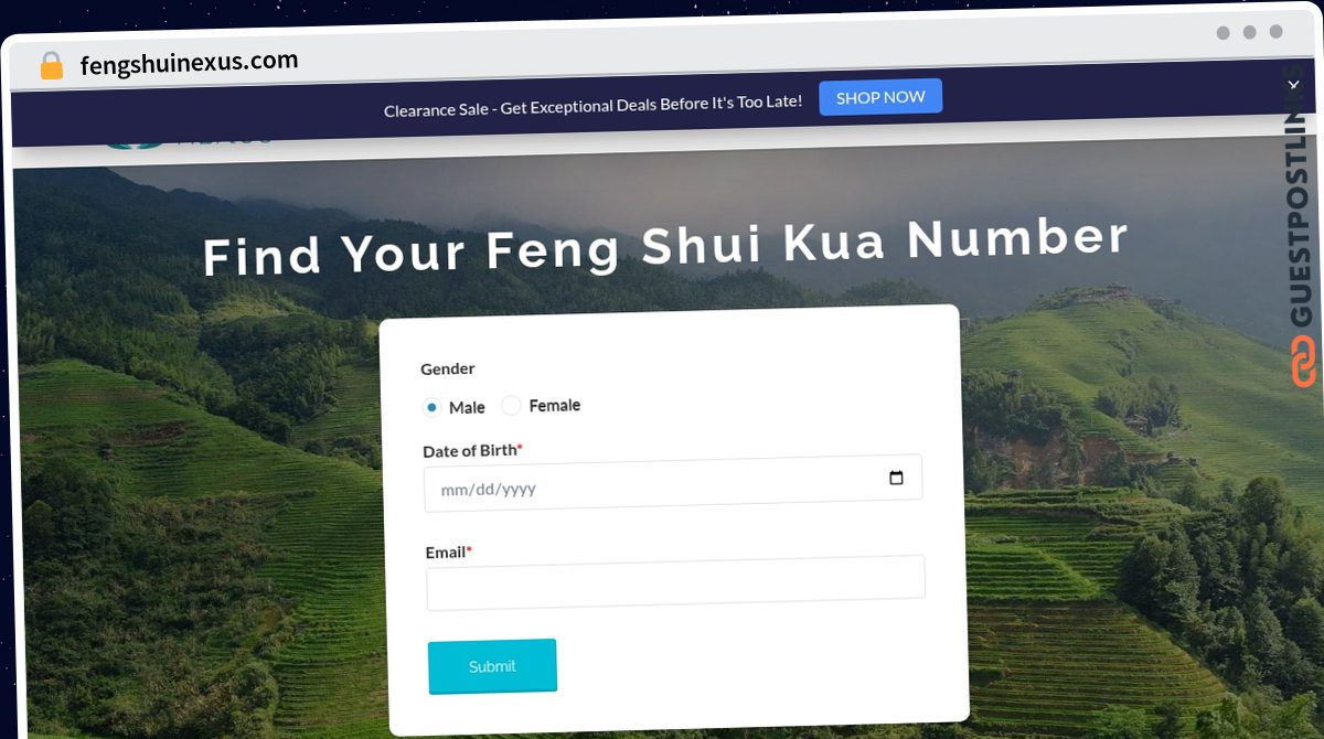 Publish Guest Post on fengshuinexus.com