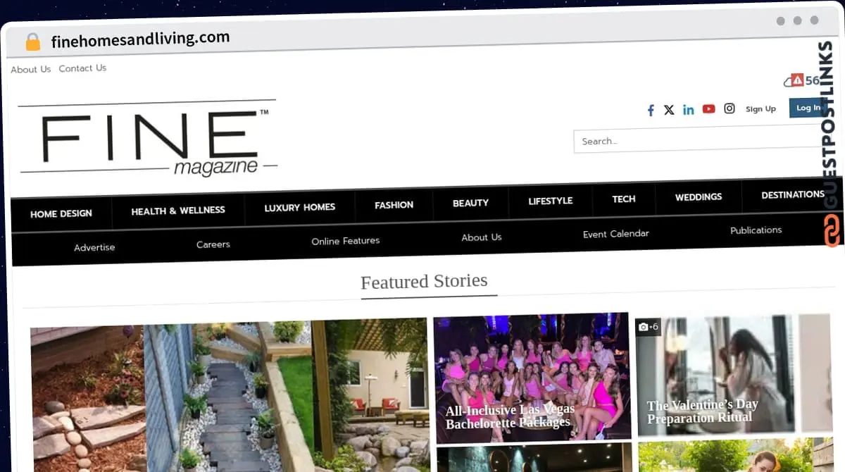 Publish Guest Post on finehomesandliving.com