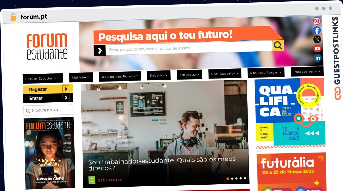 Publish Guest Post on forum.pt