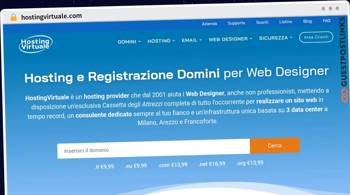 Publish Guest Post on hostingvirtuale.com
