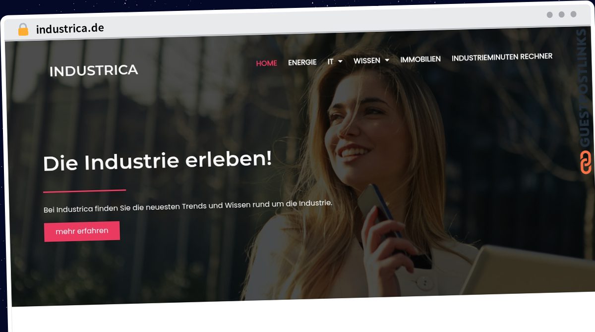 Publish Guest Post on industrica.de
