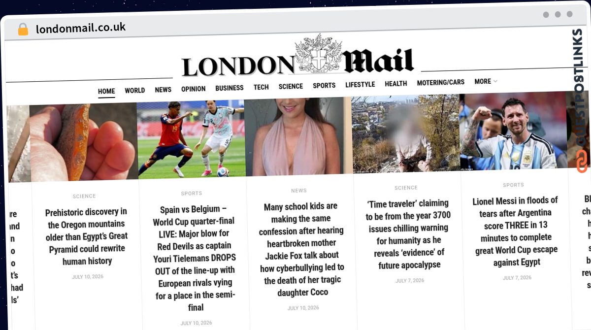 Publish Guest Post on londonmail.co.uk