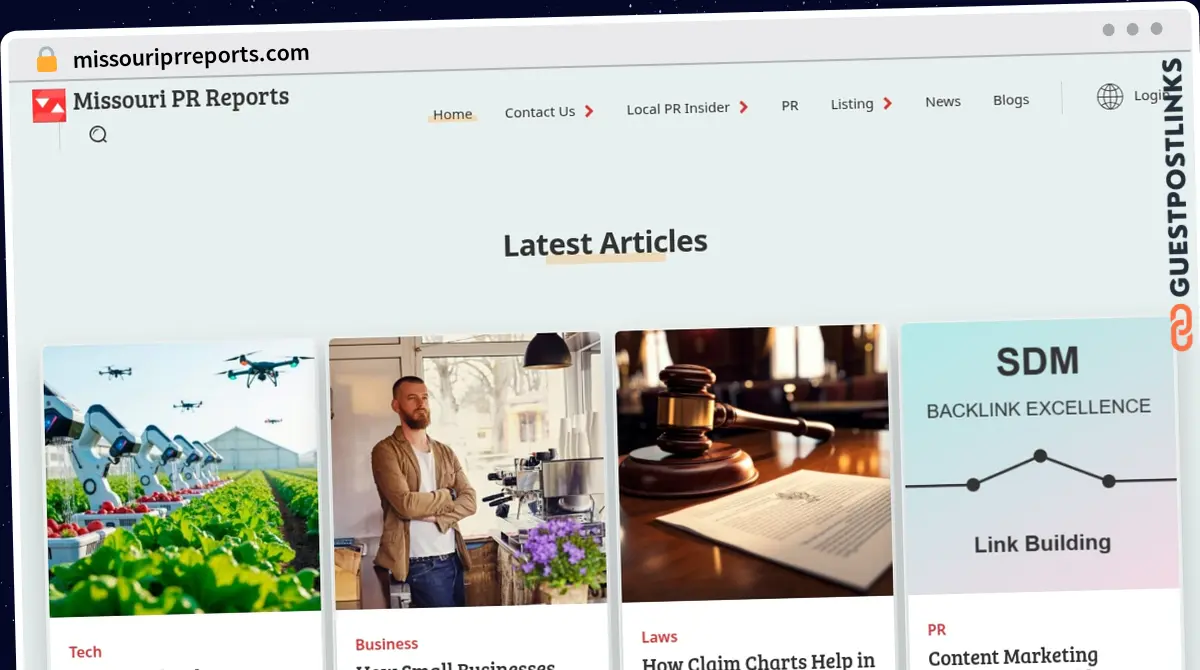 Publish Guest Post on missouriprreports.com
