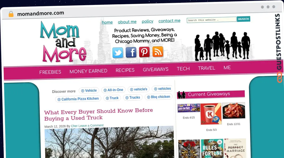 Publish Guest Post on momandmore.com