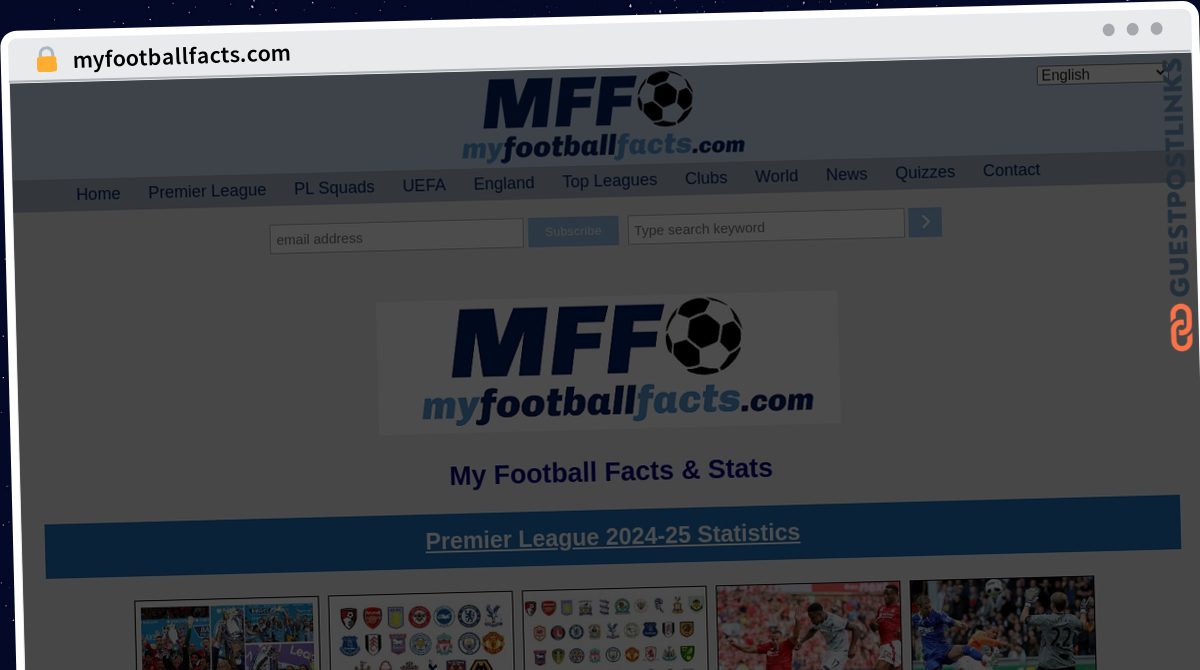 Publish Guest Post on myfootballfacts.com