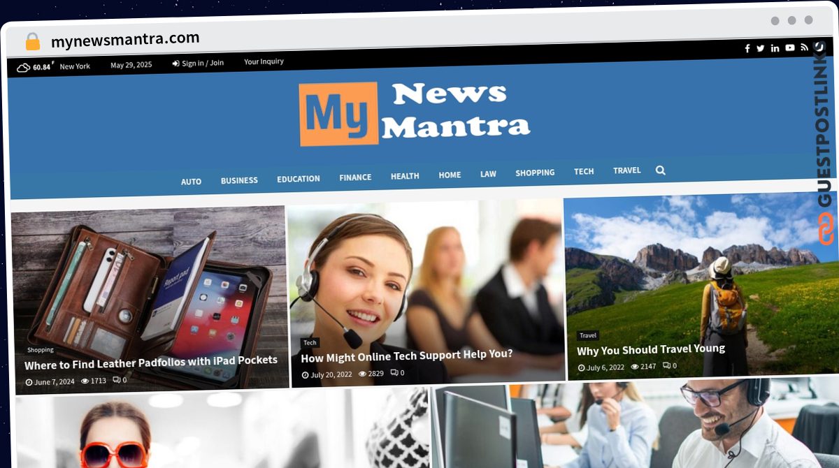 Publish Guest Post on mynewsmantra.com