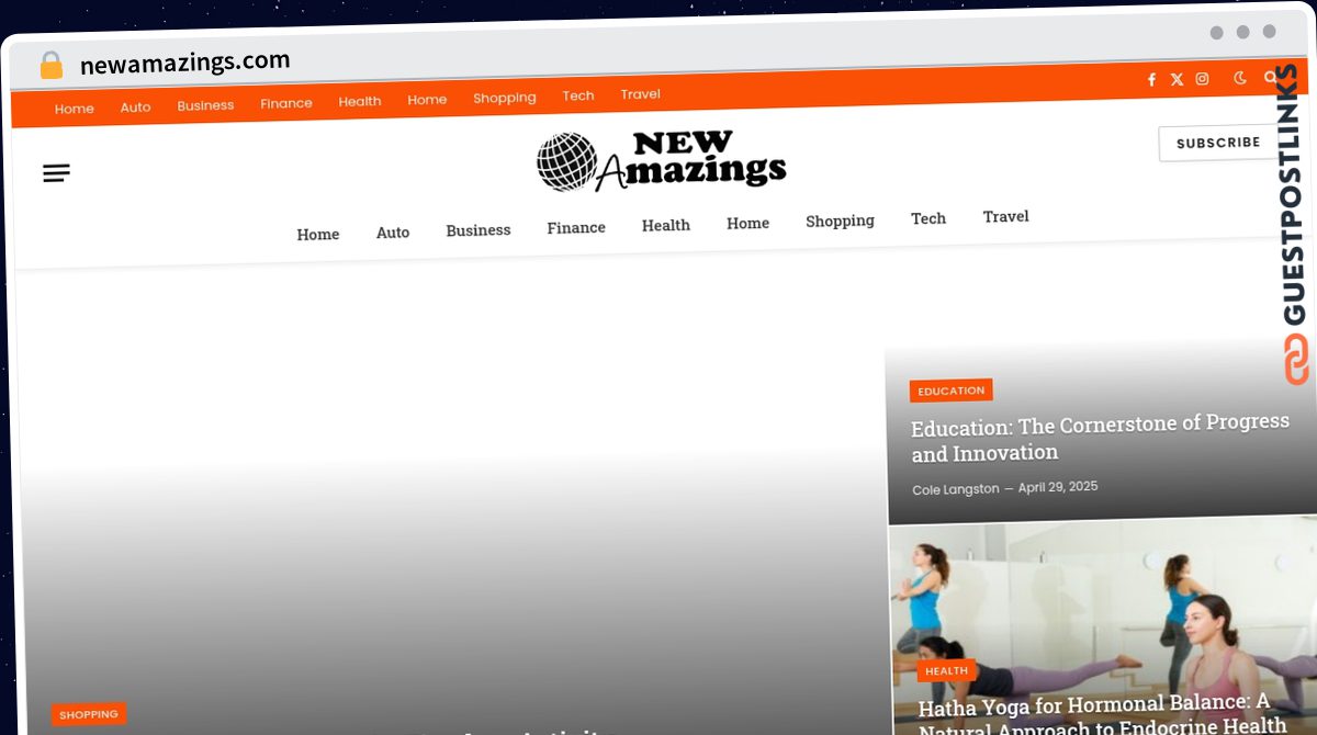 Publish Guest Post on newamazings.com