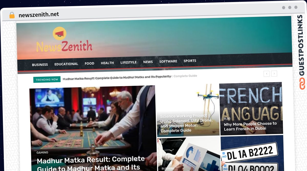 Publish Guest Post on newszenith.net