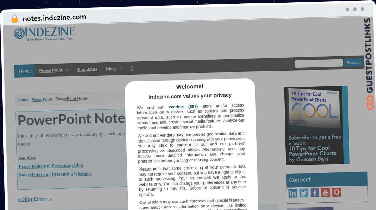 Publish Guest Post on notes.indezine.com