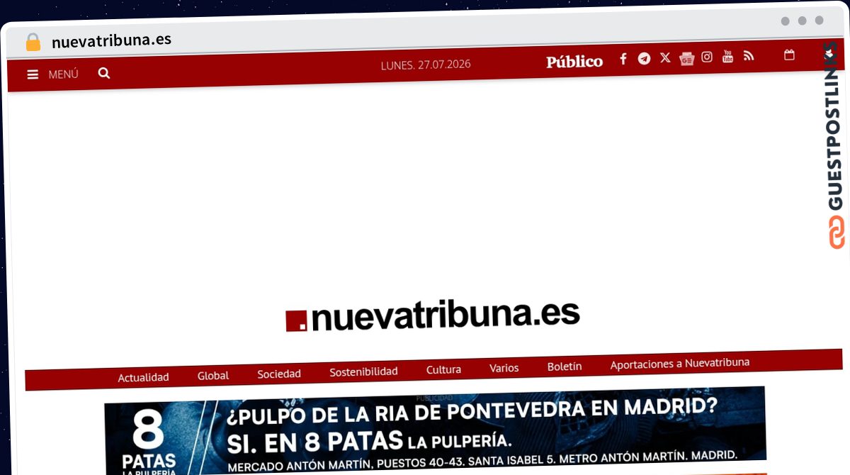 Publish Guest Post on nuevatribuna.es