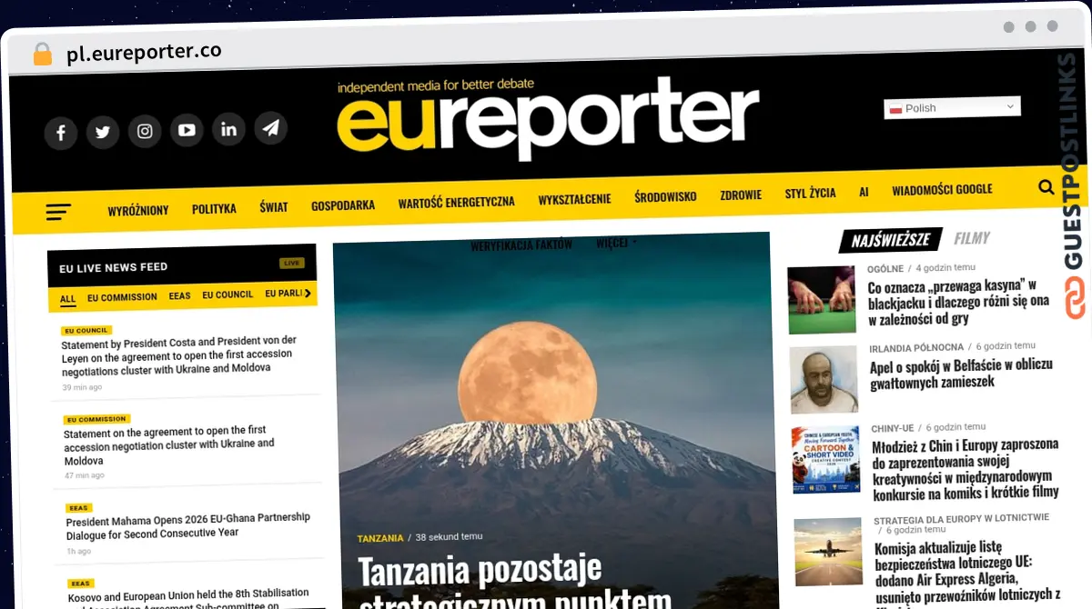 Publish Guest Post on pl.eureporter.co