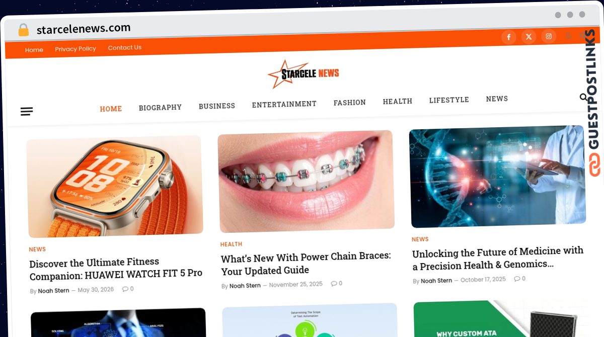 Publish Guest Post on starcelenews.com