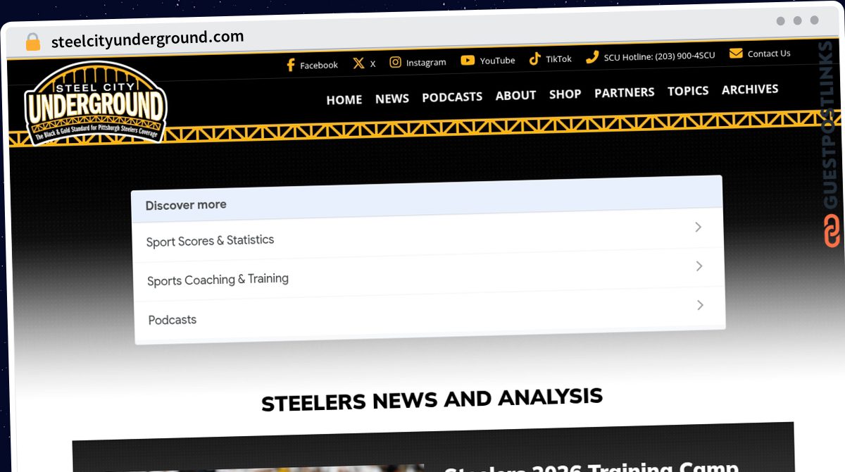 Publish Guest Post on steelcityunderground.com