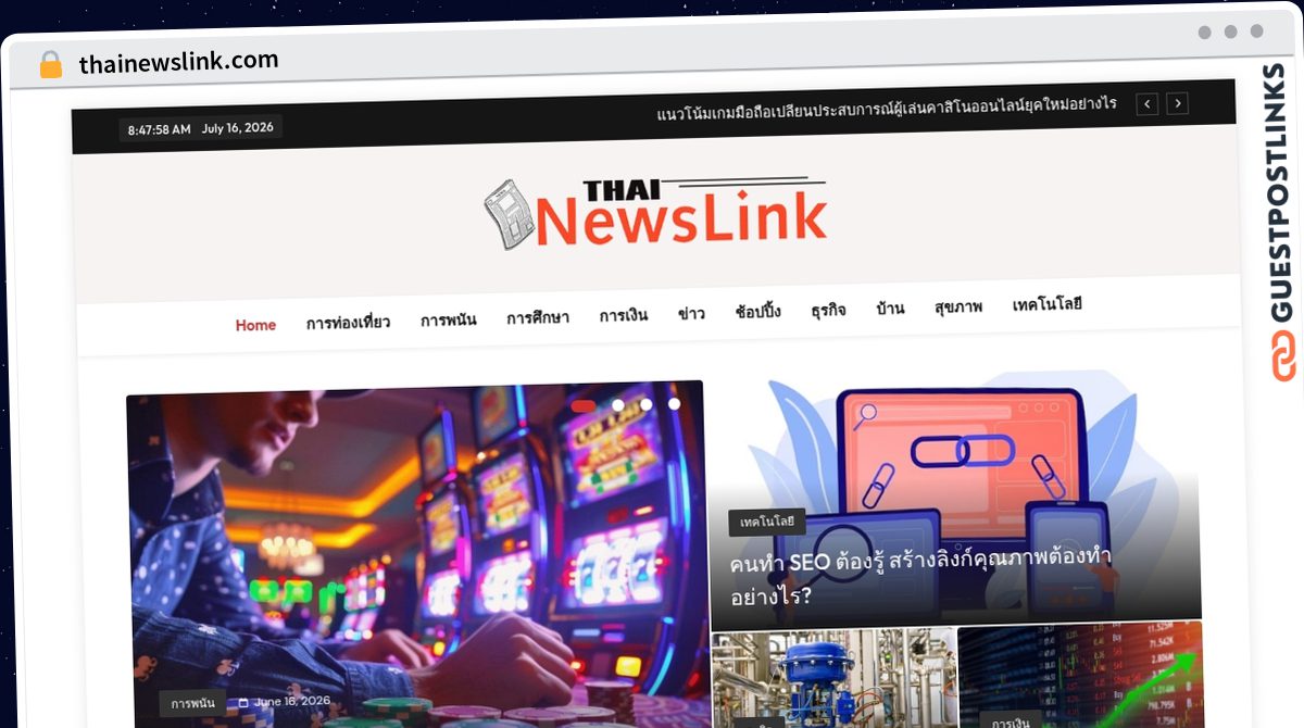 Publish Guest Post on thainewslink.com