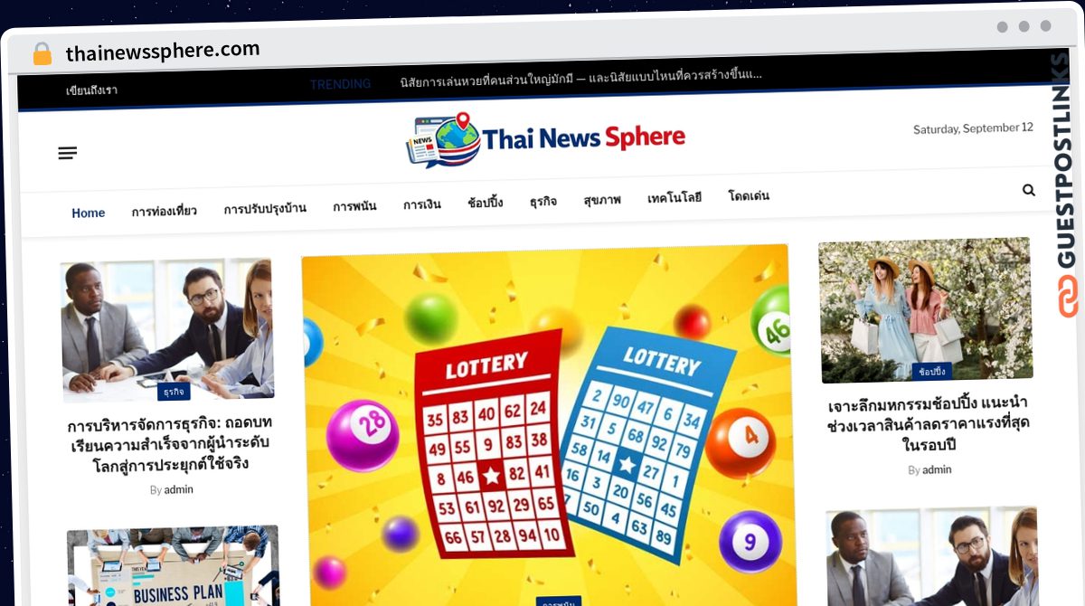 Publish Guest Post on thainewssphere.com