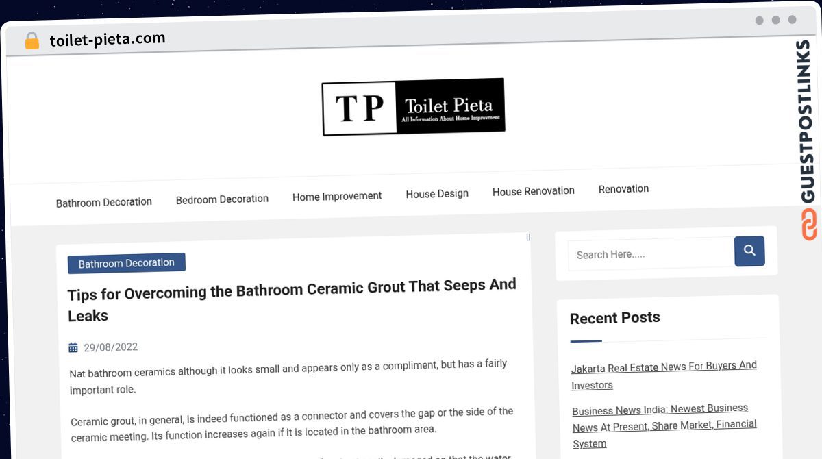 Publish Guest Post on toilet-pieta.com