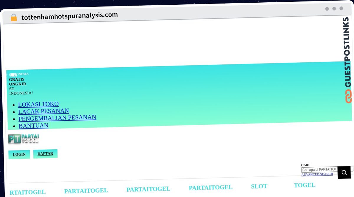 Publish Guest Post on tottenhamhotspuranalysis.com