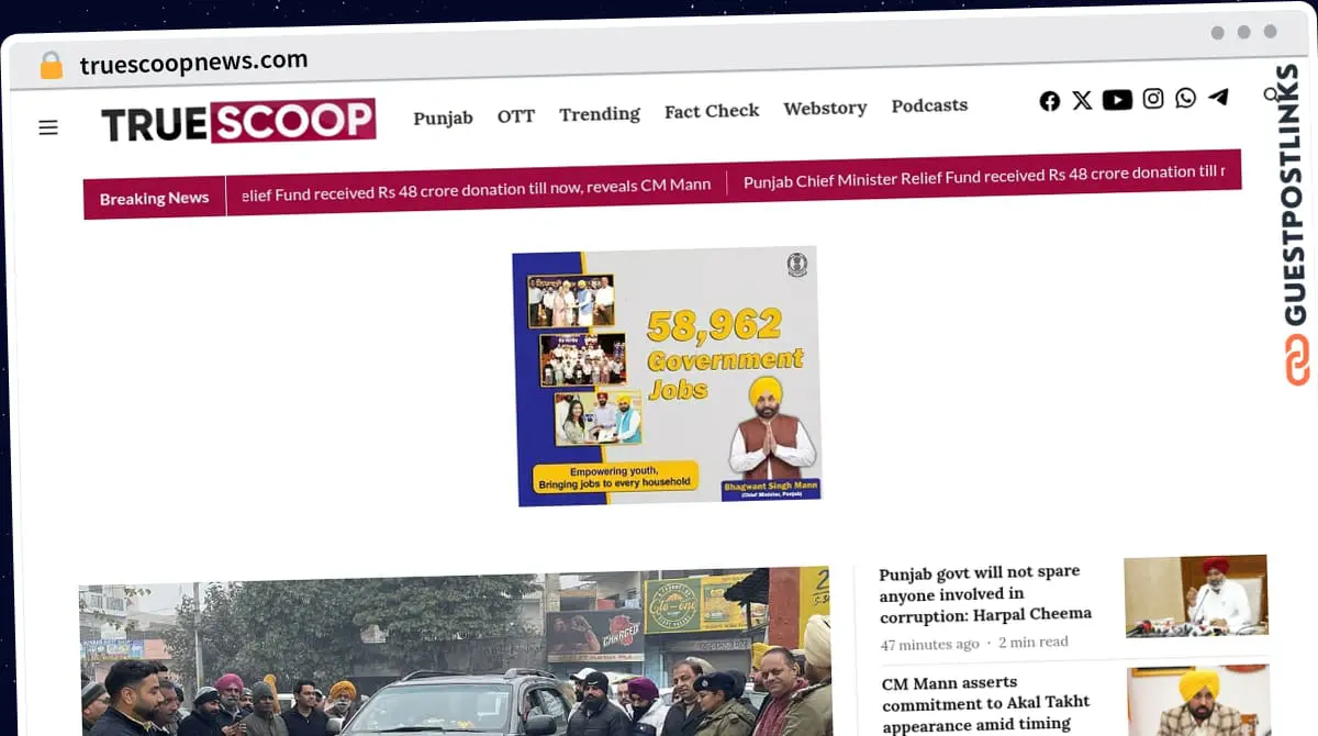 Publish Guest Post on truescoopnews.com
