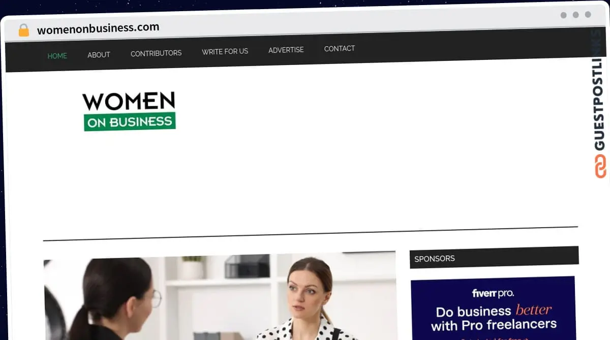 Publish Guest Post on womenonbusiness.com