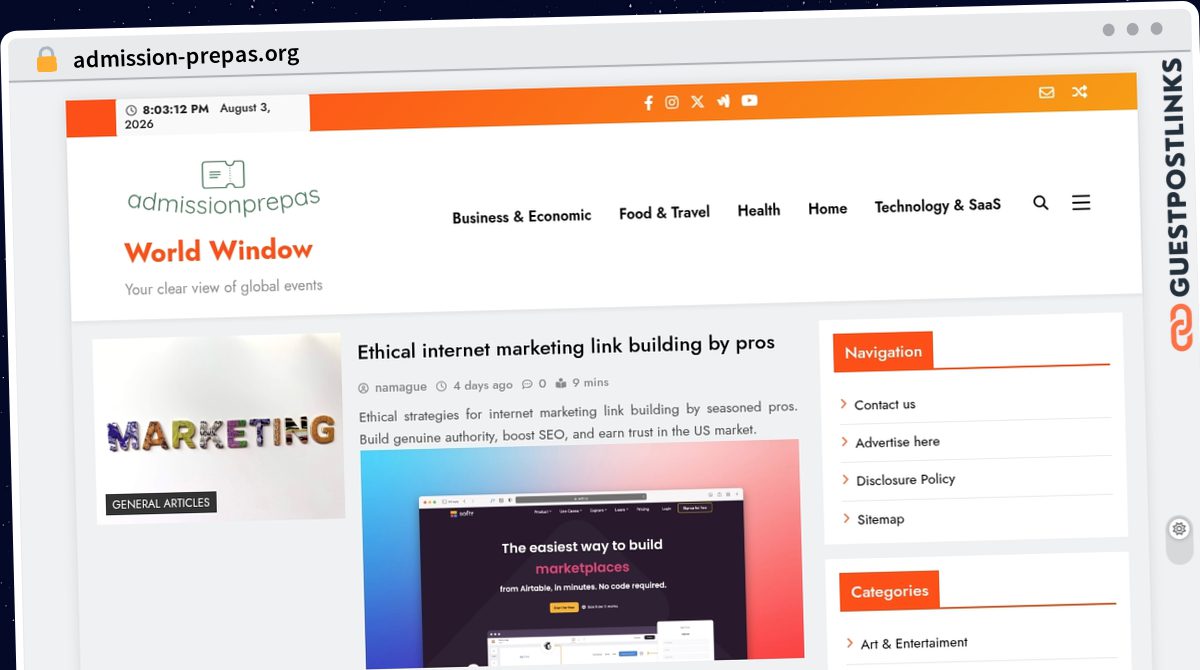 Publish Guest Post on admission-prepas.org