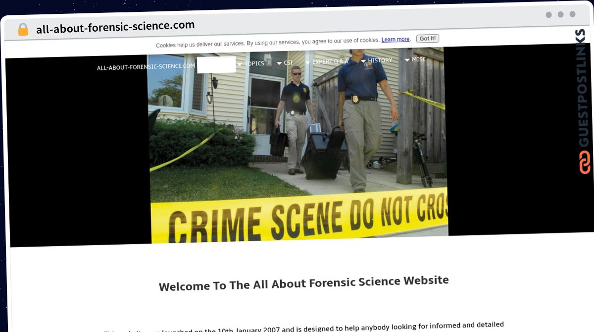 Publish Guest Post on all-about-forensic-science.com