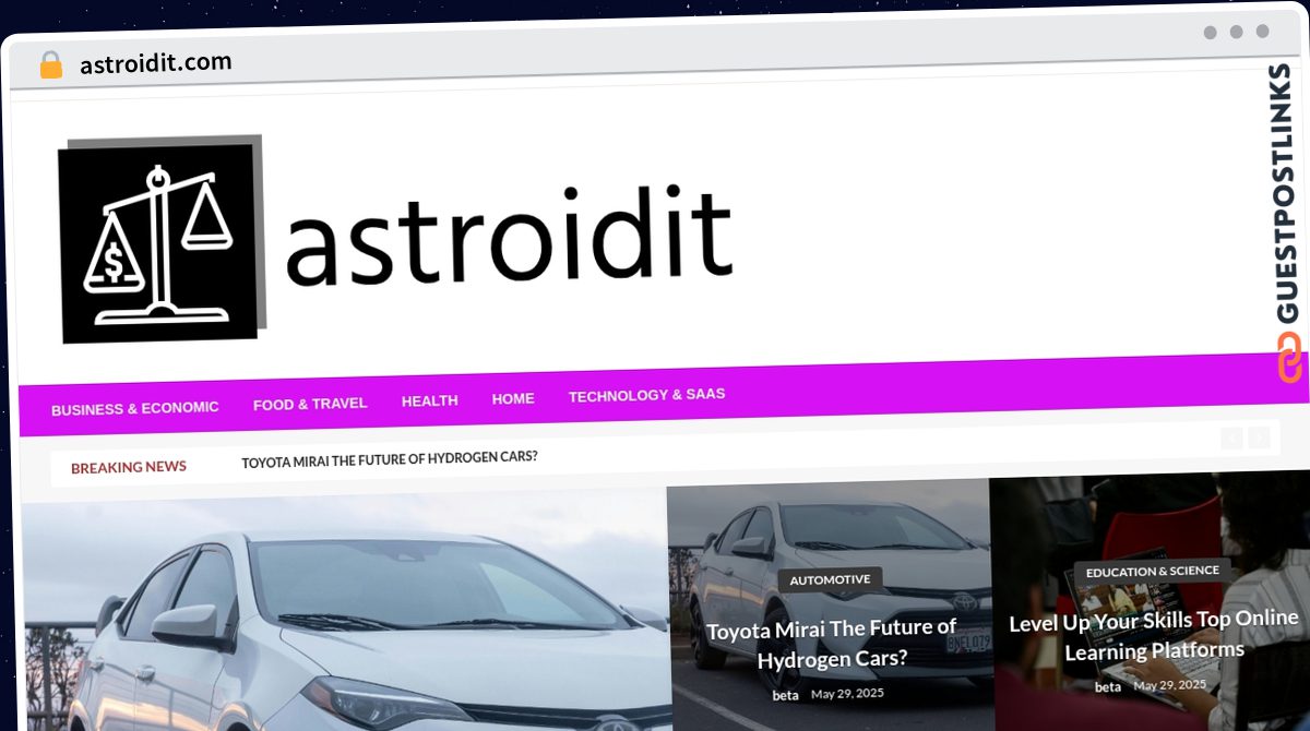 Publish Guest Post on astroidit.com