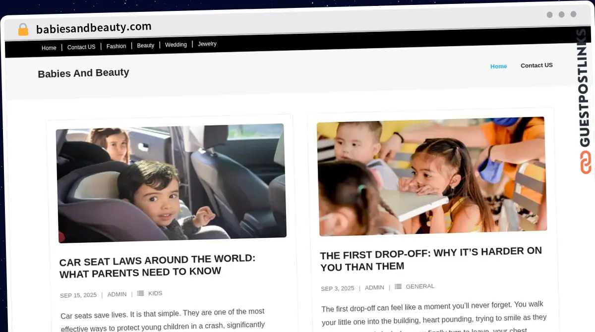 Publish Guest Post on babiesandbeauty.com