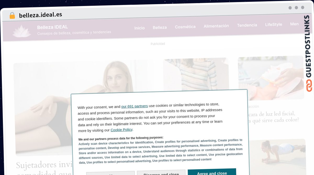 Publish Guest Post on belleza.ideal.es