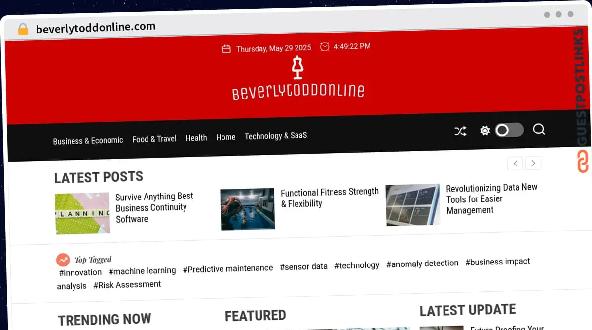 Publish Guest Post on beverlytoddonline.com