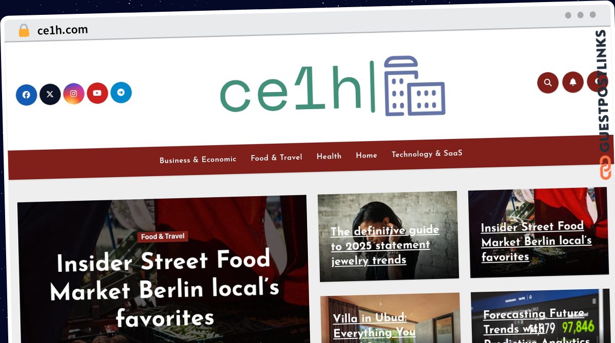 Publish Guest Post on ce1h.com