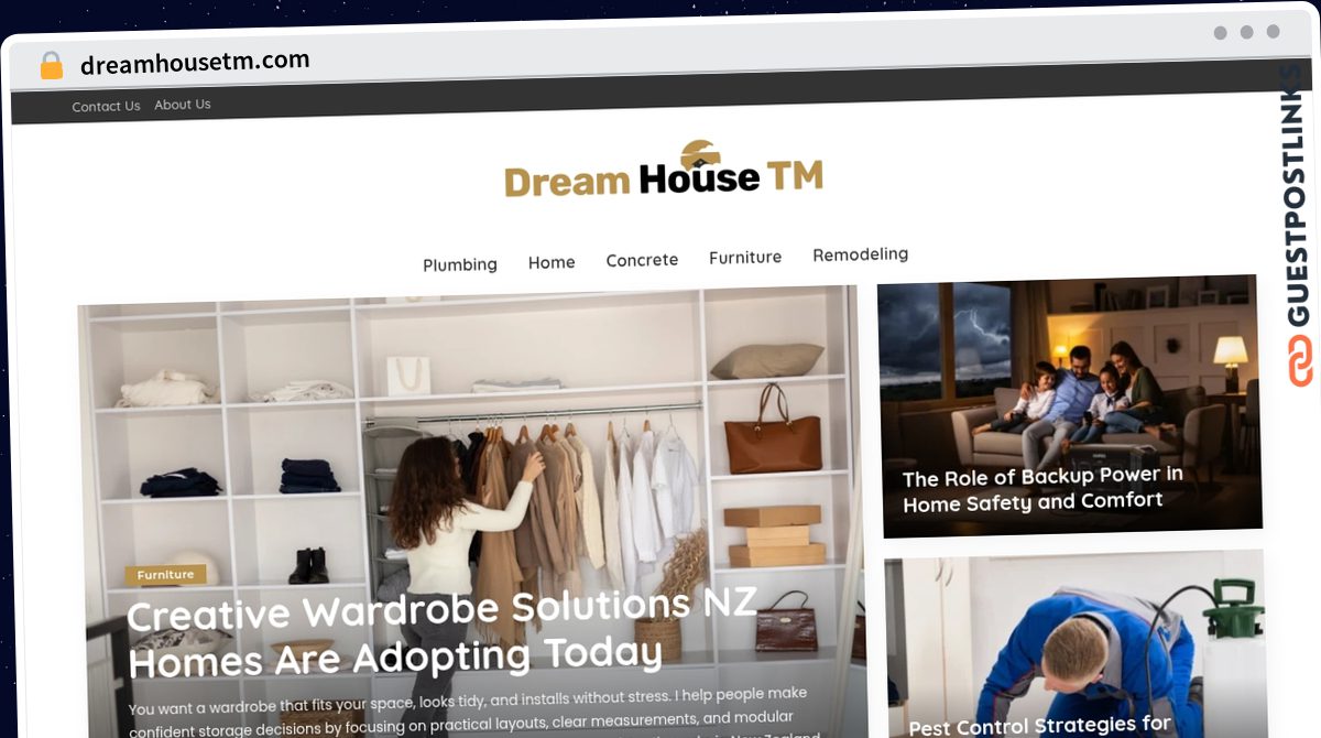 Publish Guest Post on dreamhousetm.com