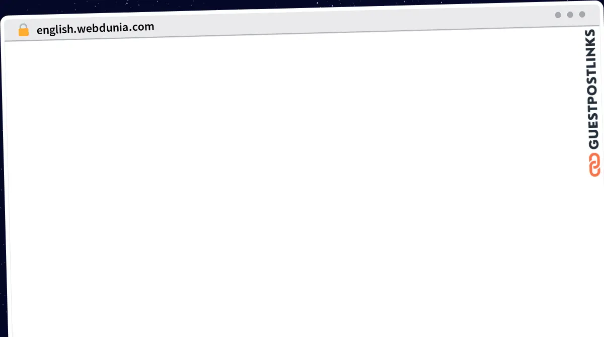 Publish Guest Post on english.webdunia.com
