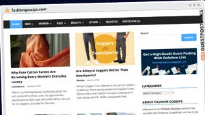 Publish Guest Post on fashiongossips.com