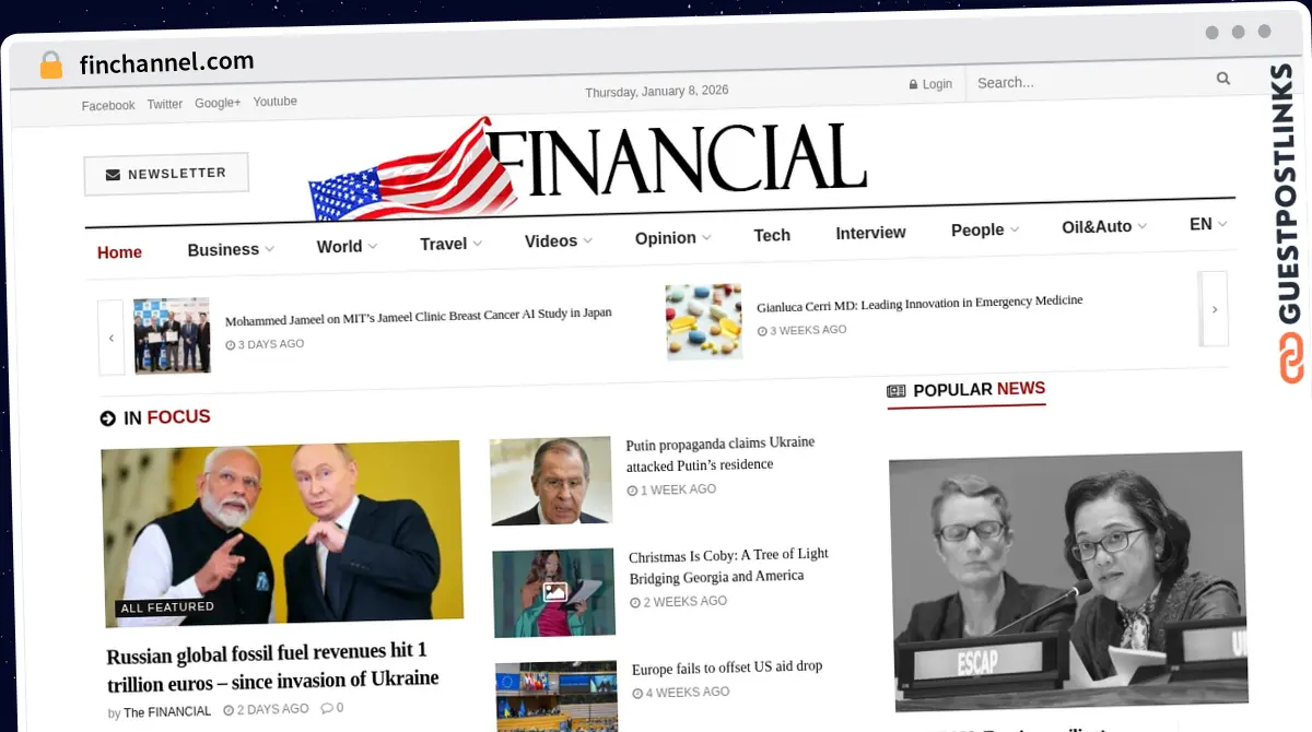 Publish Guest Post on finchannel.com