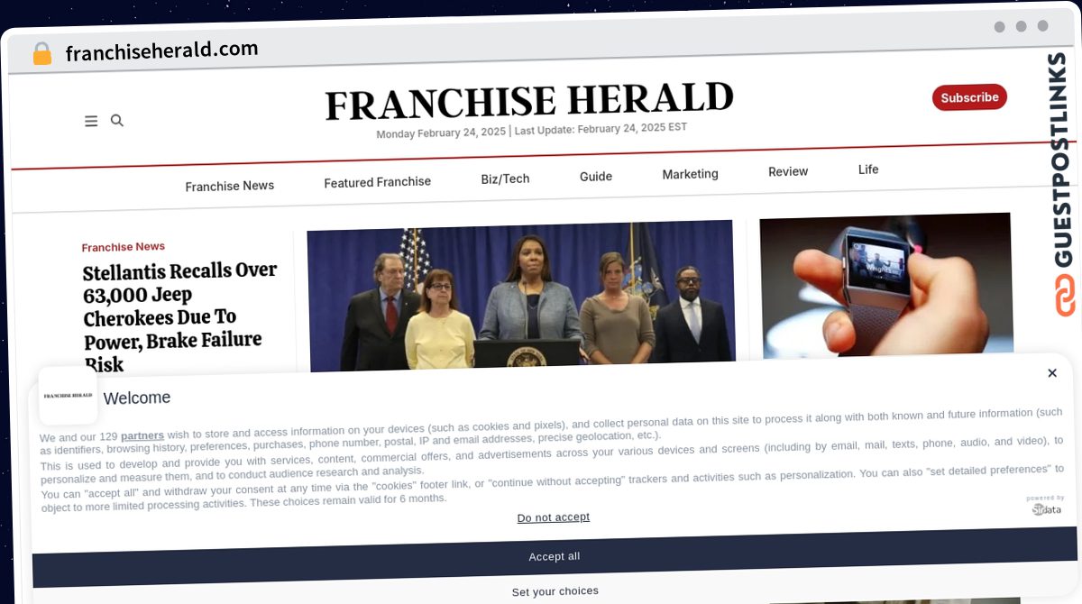 Publish Guest Post on franchiseherald.com